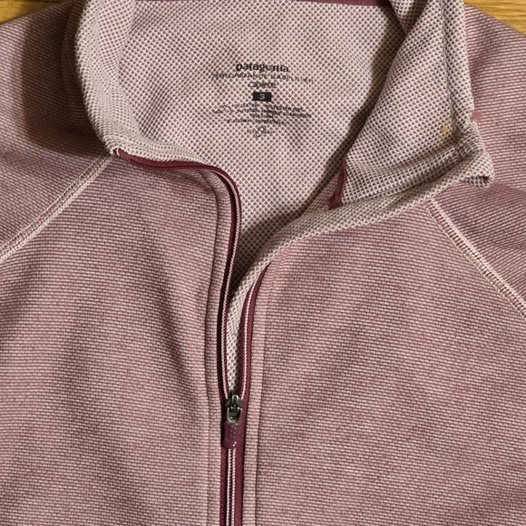 Patagonia Capilene Small Women's Mauve Base Layer Long Sleeve Quarter-Zip Top - Picture 2 of 8